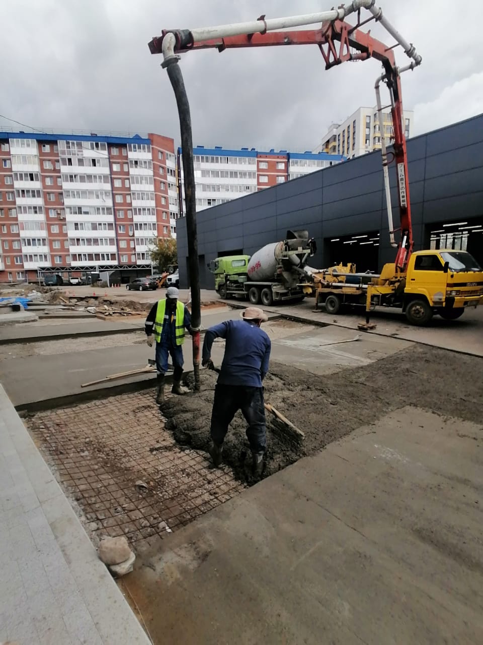 Бетонный завод Строй Бетон — отгрузка миксера, Одинцово